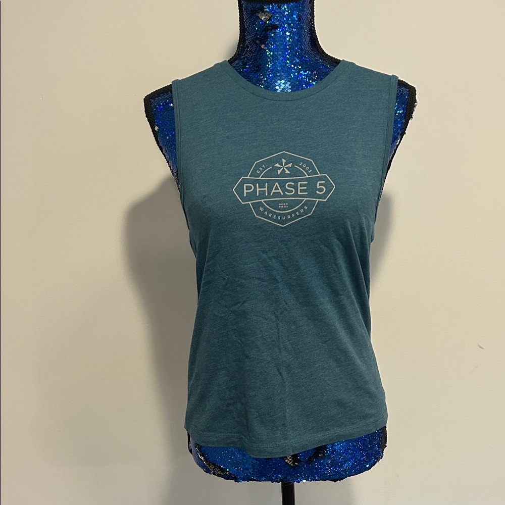 Teal Women's Muscle Tee